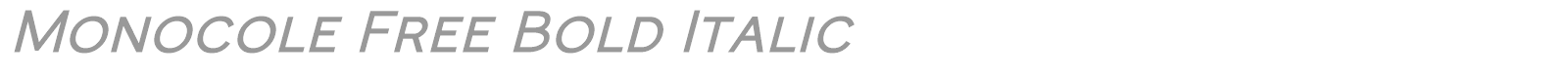 Monocole font preview